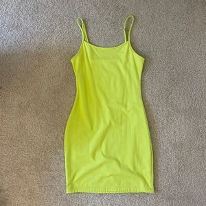 Lime Green/Yellow Bodycon Dress